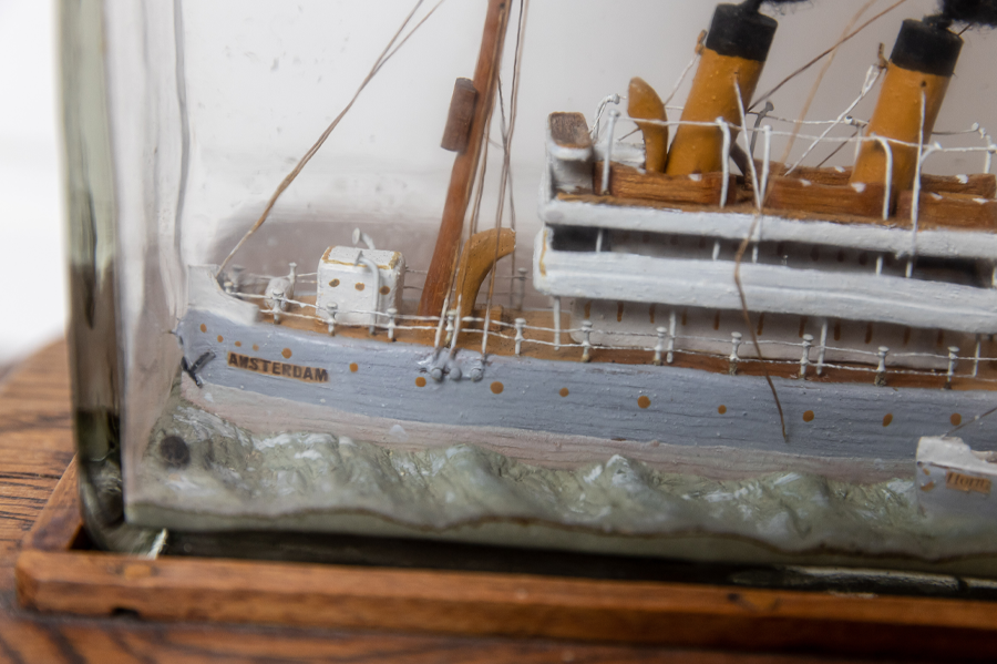 An Unusual Ship-In-A-Bottle Featuring III-Fated Dutch Ships