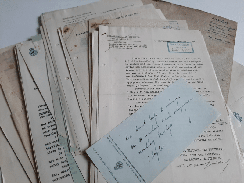 Documents from the pre-Second World War secret communication codes archive of the KHL