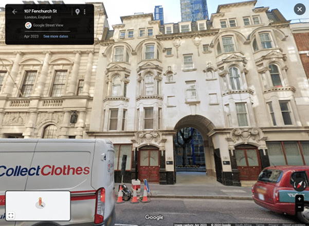 Street view of the Colcutt Building